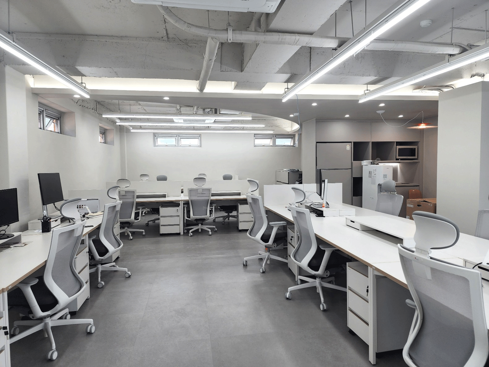 Modern office workspace